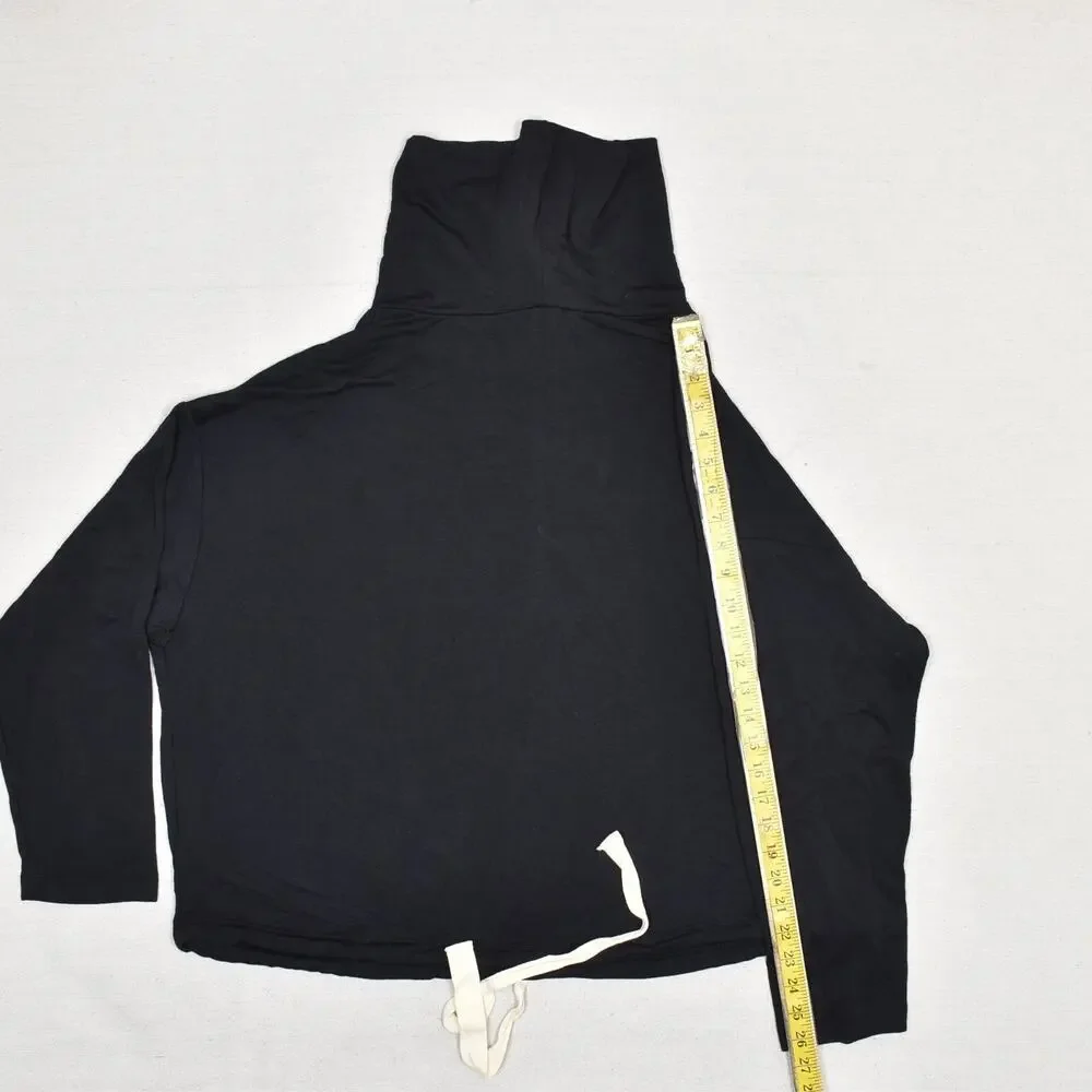 NEW Torrid Sleep Women's Pullover Sweatshirt Cowl Neck Modal Black Plus Size 1